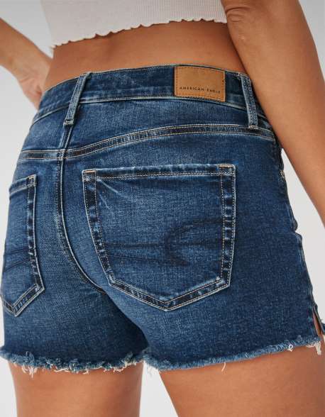 Womens midi hot sale jean shorts