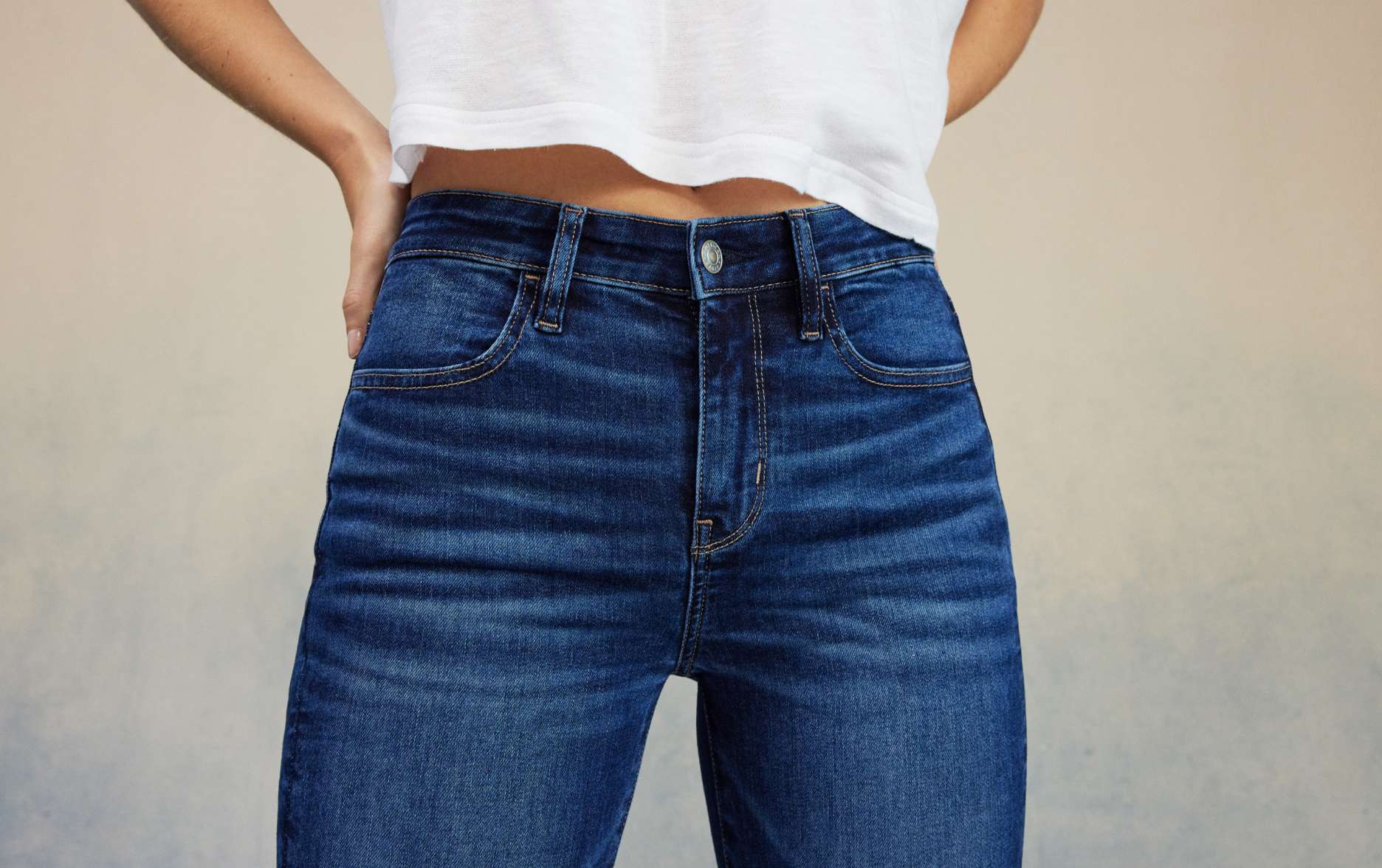 American Eagle Outfitters Jeans Women Skinny Leg Airflex Belt Loop Blu –  Goodfair