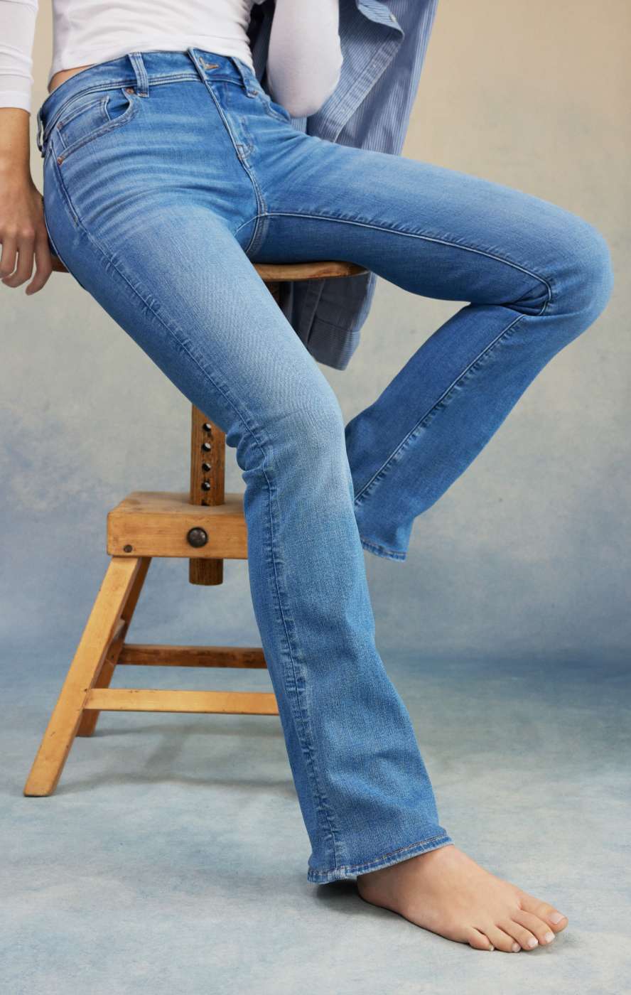 American Eagle Womens Pants size 16 Wide Leg Khaki Lyocell inseam 26.5 high  rise