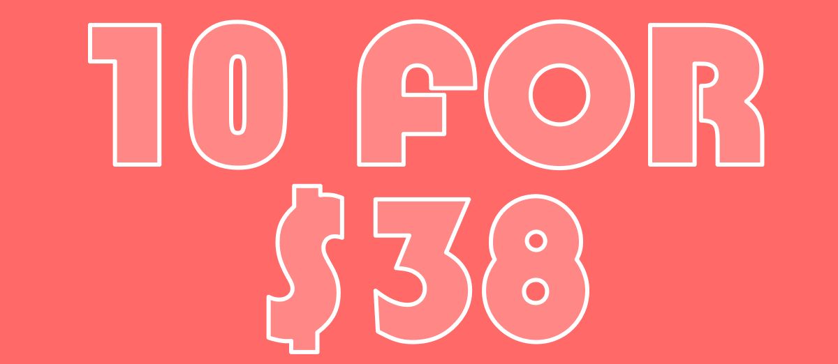 10 for $38