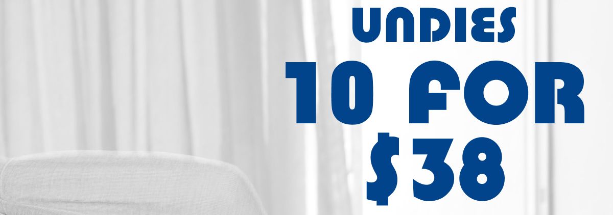 Undies 10 for $38