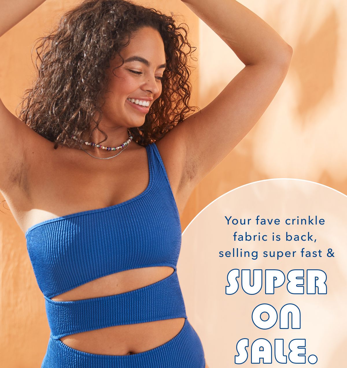 Your fave crinkle fabric is back, selling super fast & Super On Sale.