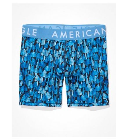 AEO Blue Mushrooms 6'' Flex Boxer Brief