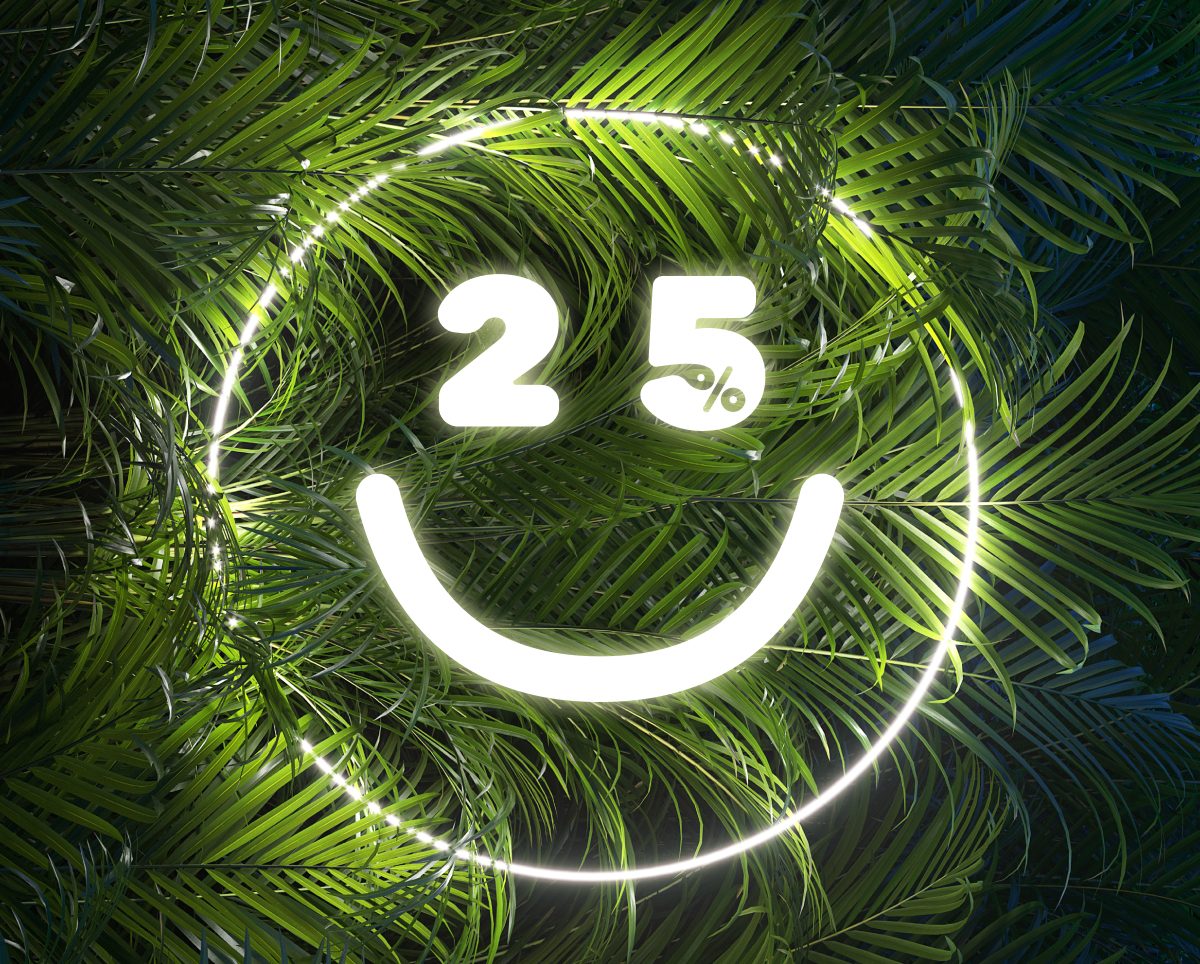 25%