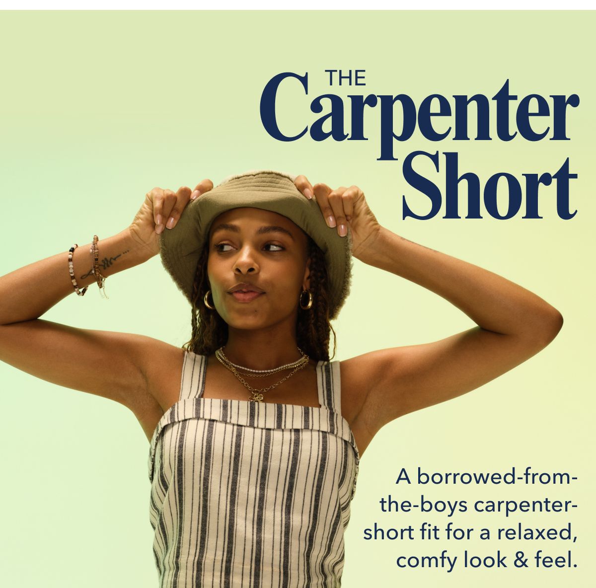 The Carpenter Short |  A borrowed-from-the-boys carpenter-short fit for a relaxed, comfy look & feel.