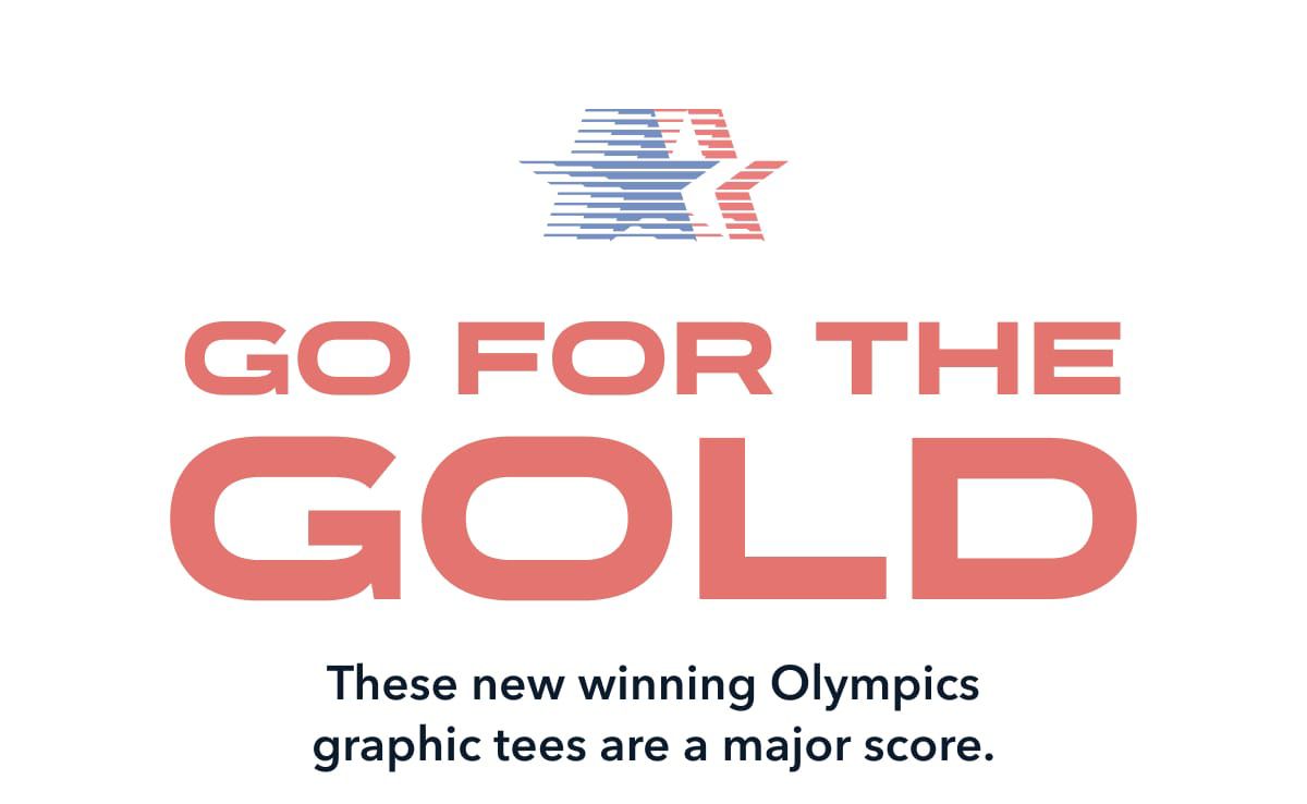 Go for the Gold | These new winning Olympics graphic tees are a major score.