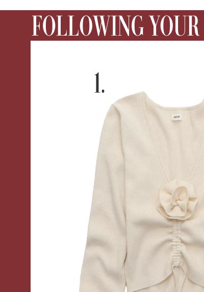 Following Your Arrow | 1. Cropped Rosette Sweater