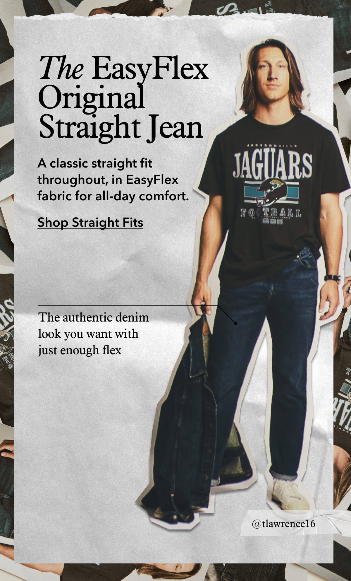 The EasyFlex Original Straight Jean | A classic straight fit throughout, in EasyFlex fabric for all-day comfort | Shop Straight Fits | The authentic denim look you want with just enough flex | @tlawrence16