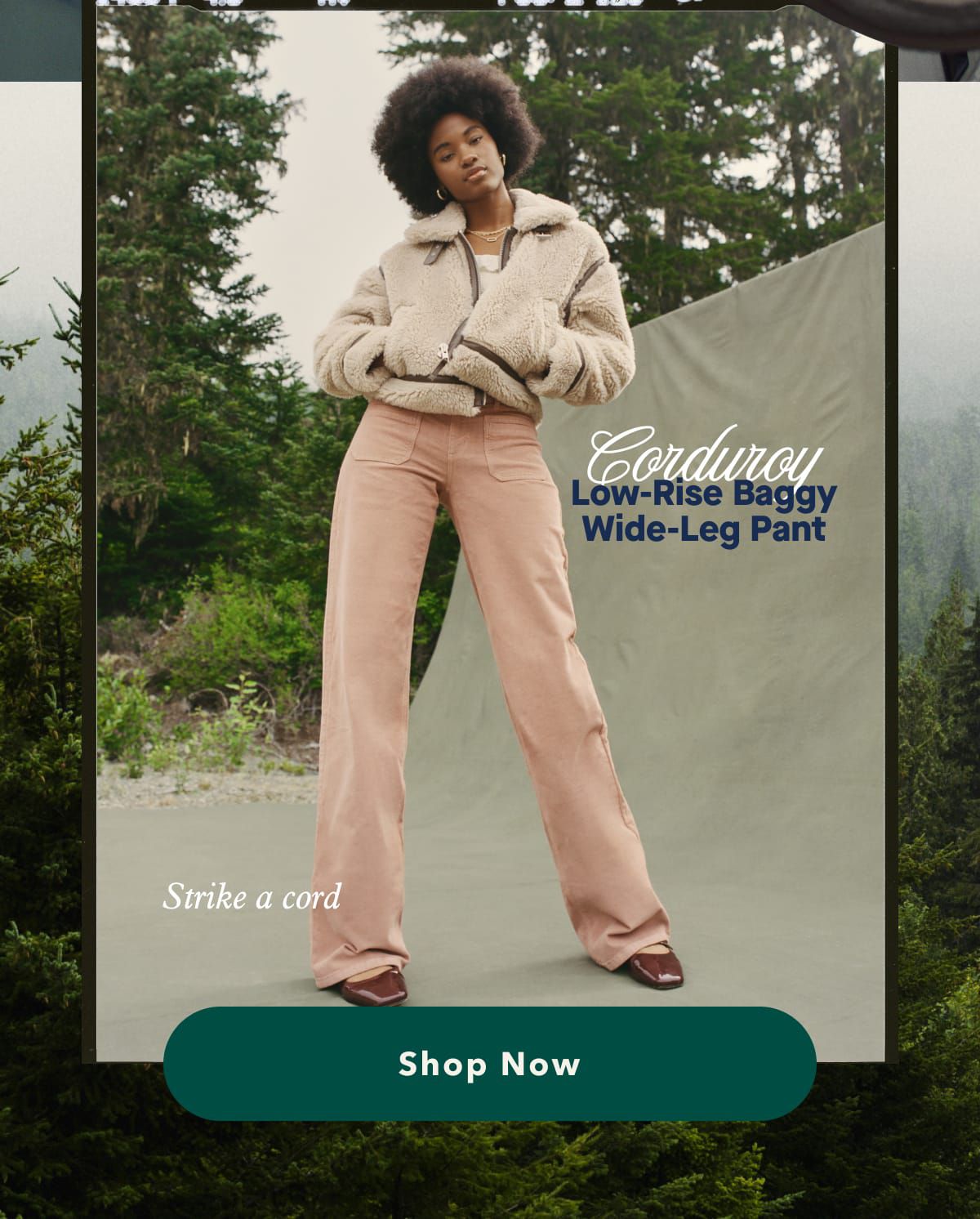 Corduroy Low-Rise Baggy Wide-Leg Pant | Strike a cord | Shop Now