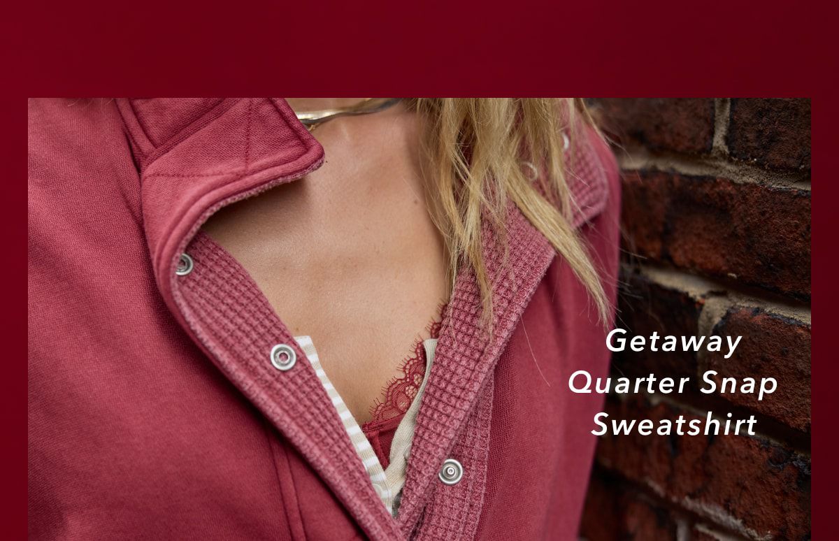 Getaway Quarter Snap Sweatshirt