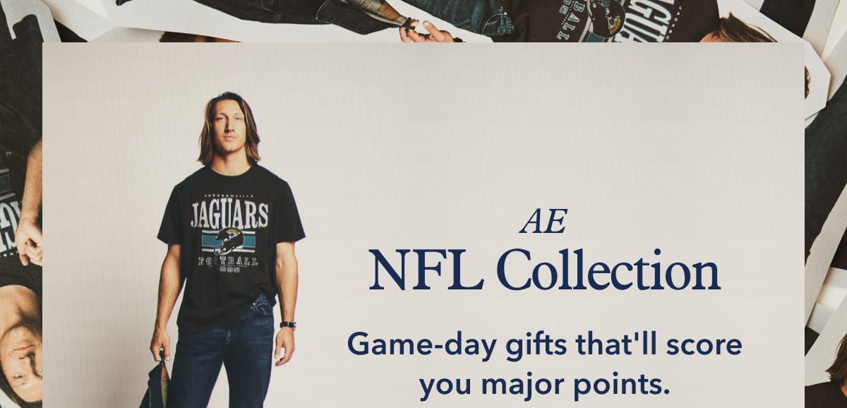 The AE NFL Collection | Game-day gifts that'll score you major points.