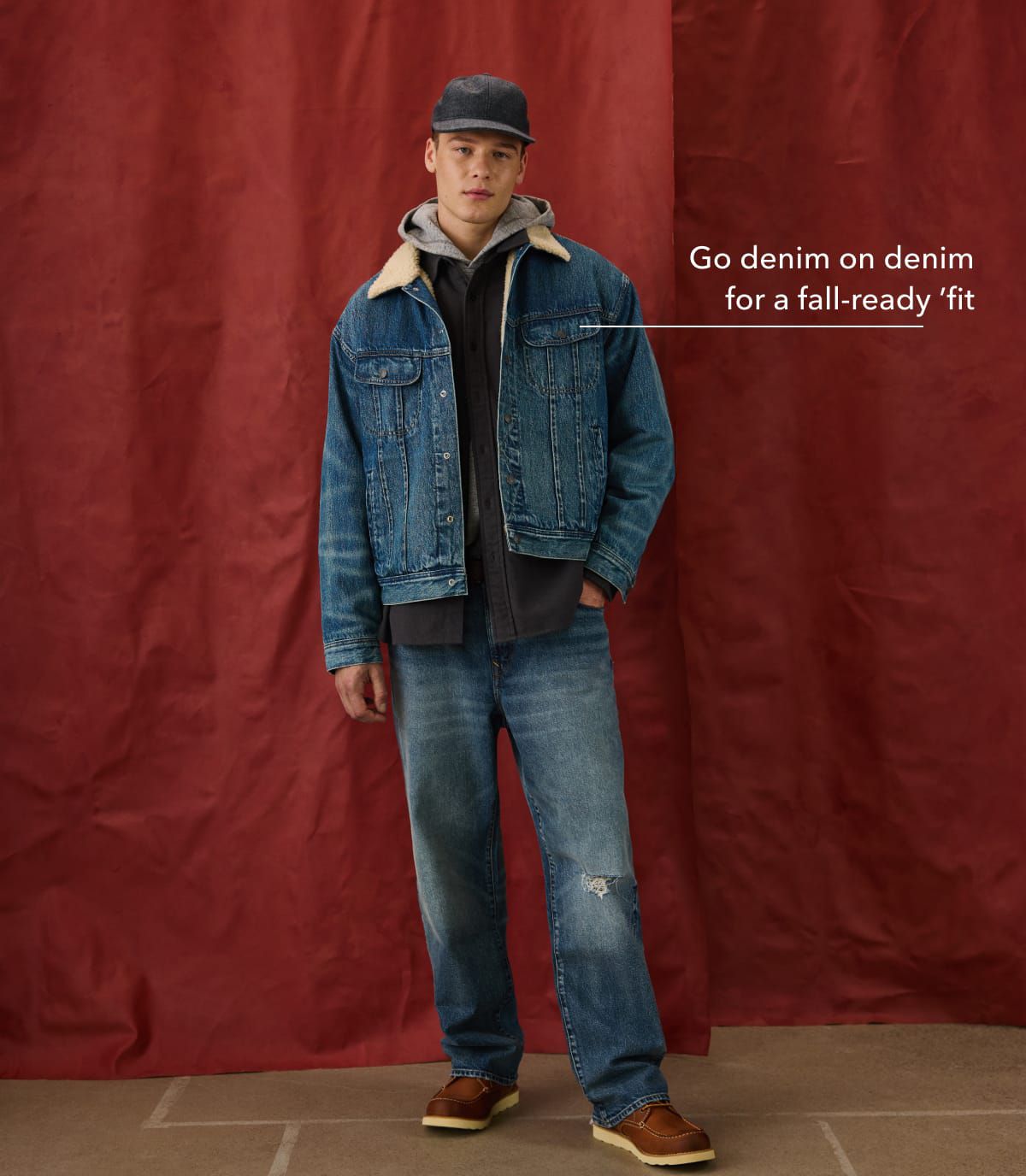 Go denim on denim for a fall-ready ’fit