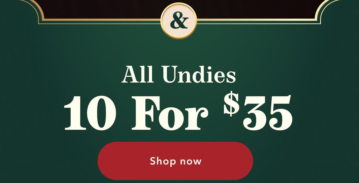 & All Undies 10 For $35 | Shop now