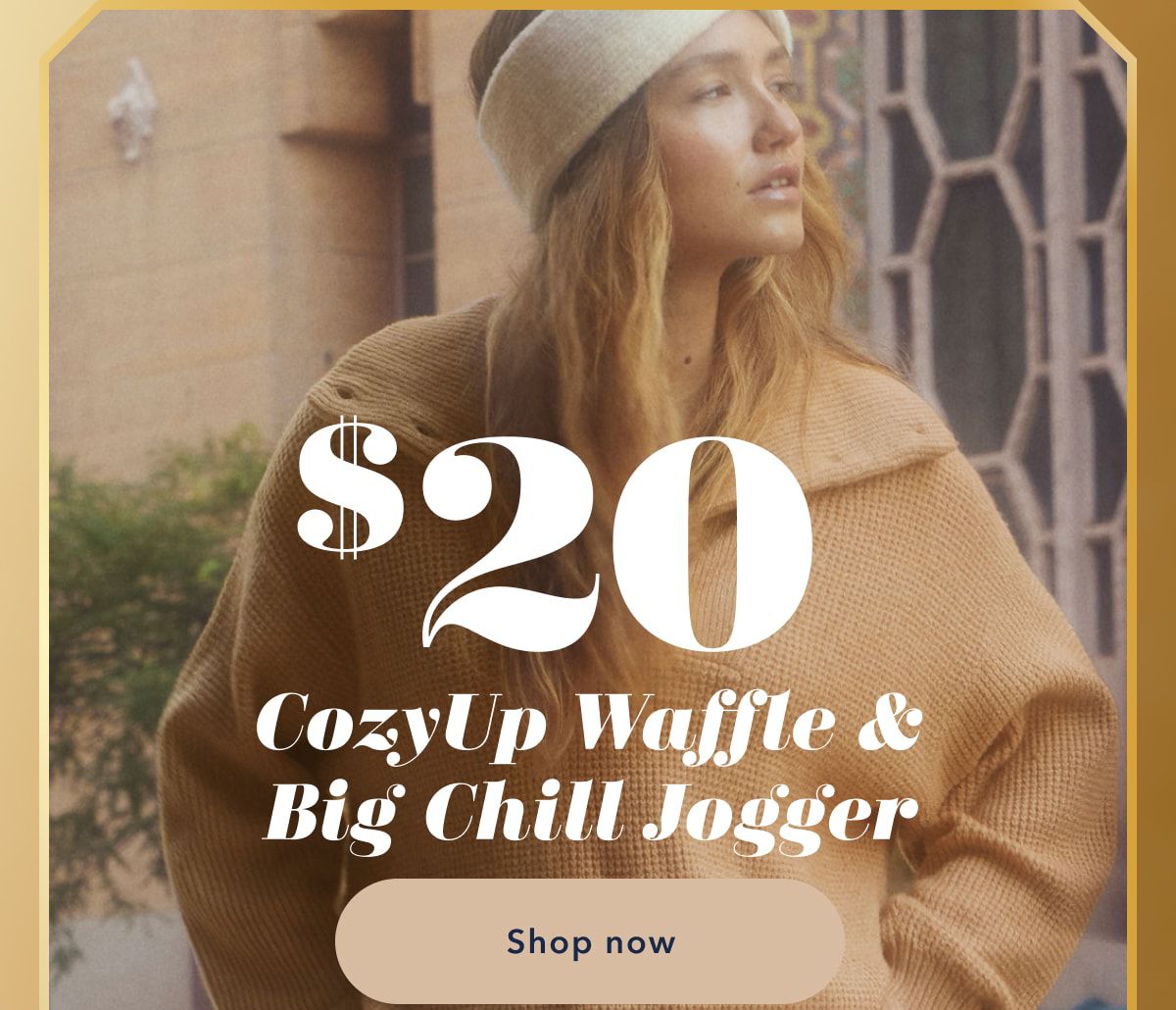 $20 CozyUp Waffle & Big Chill Jogger | Shop now