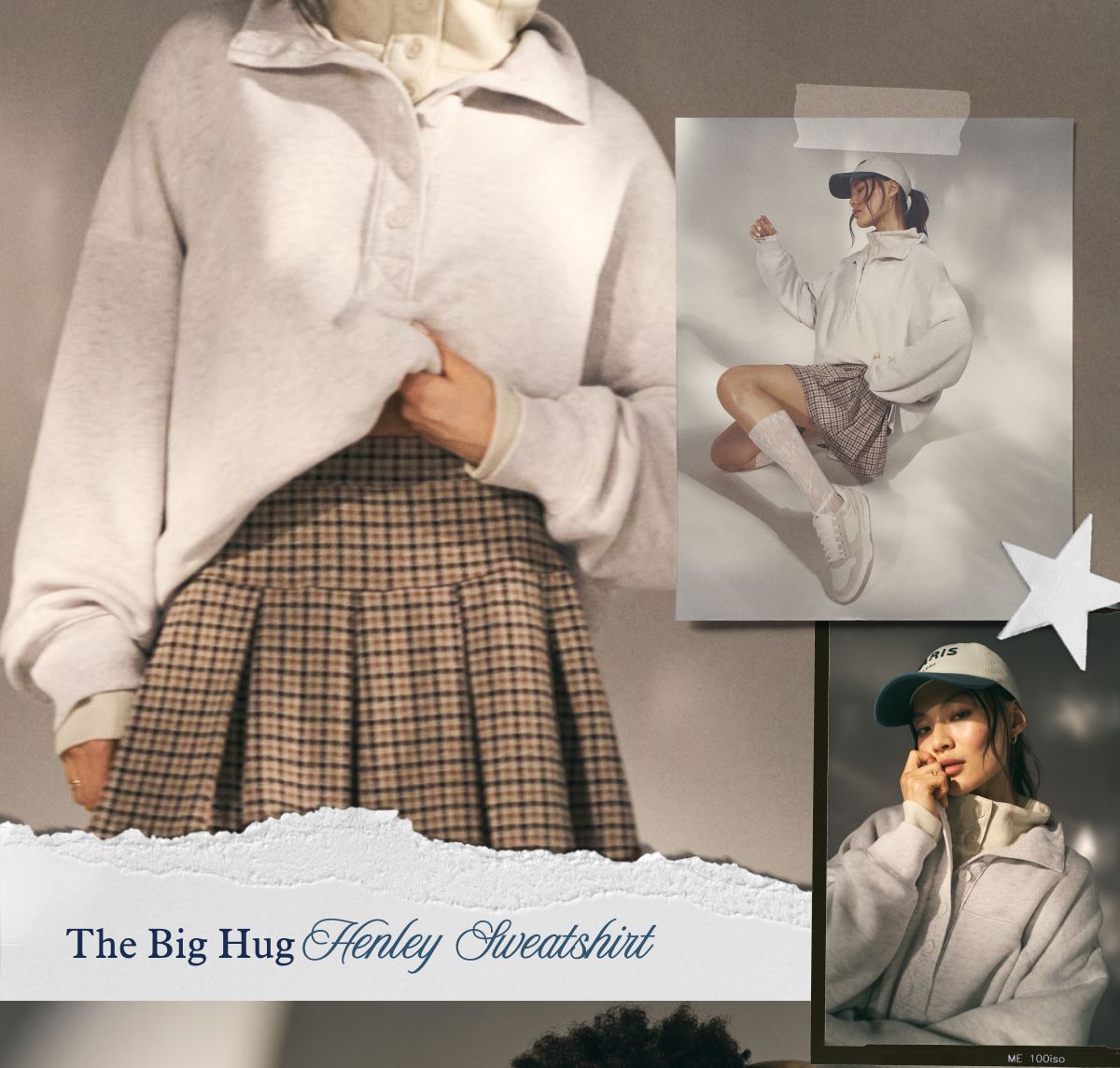 The Big Hug Henley Sweatshirt