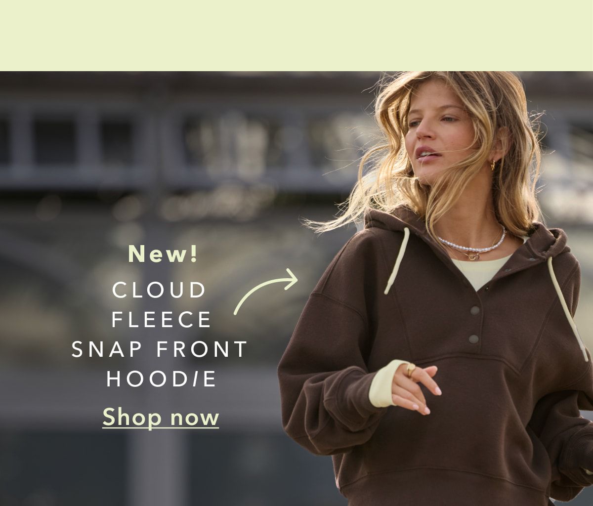 New! Cloud Fleece Snap Front Hoodie | Shop now