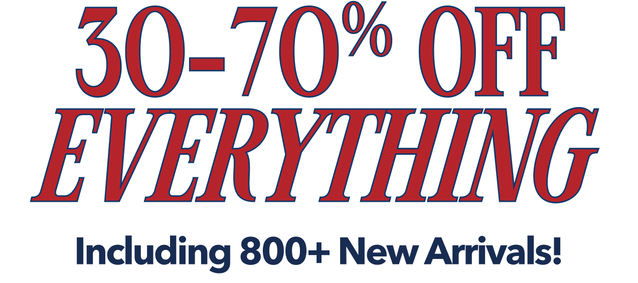 30-70% Off Everything, Including New Arrivals 
