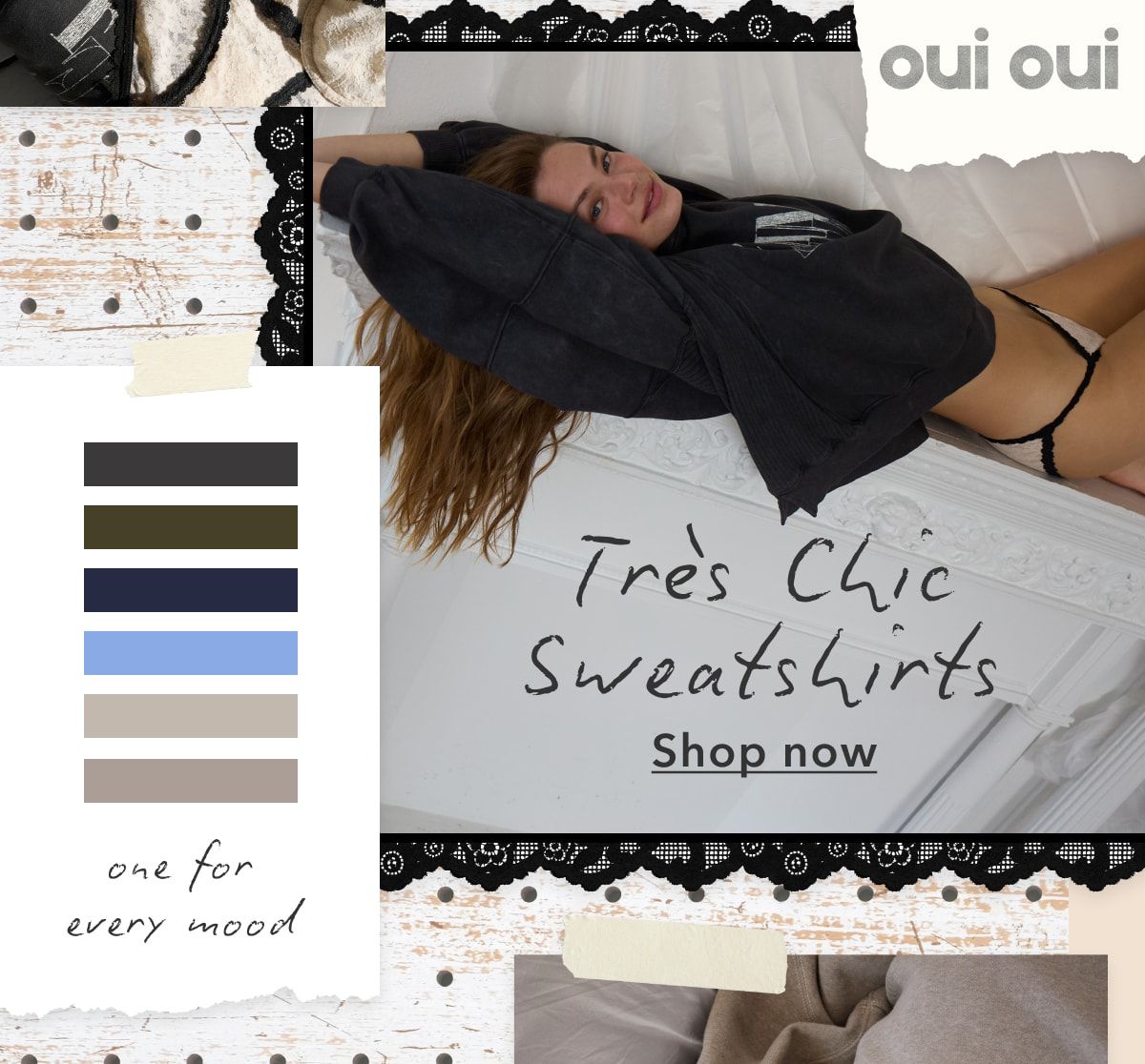 one for every mood | oui oui | Tres chic Sweatshirts | Shop now