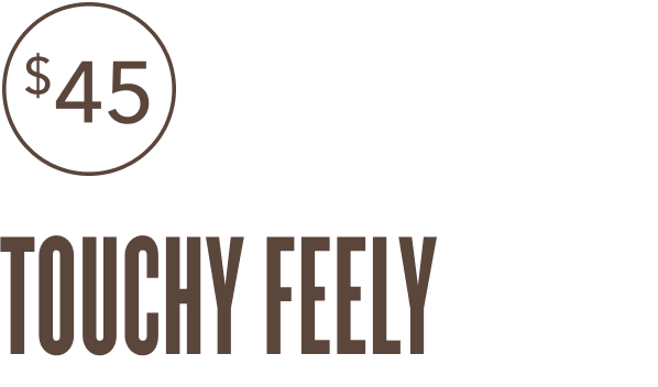 $45   TOUCHY FEELY