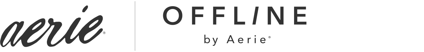 aerie logo and offline by aerie logo