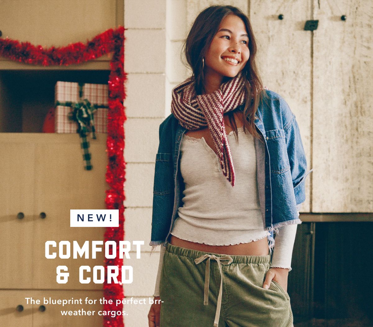New! Comfort & Cord | The blueprint for the perfect brr-weather cargos.