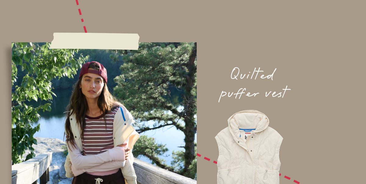 Quilted puffer vest