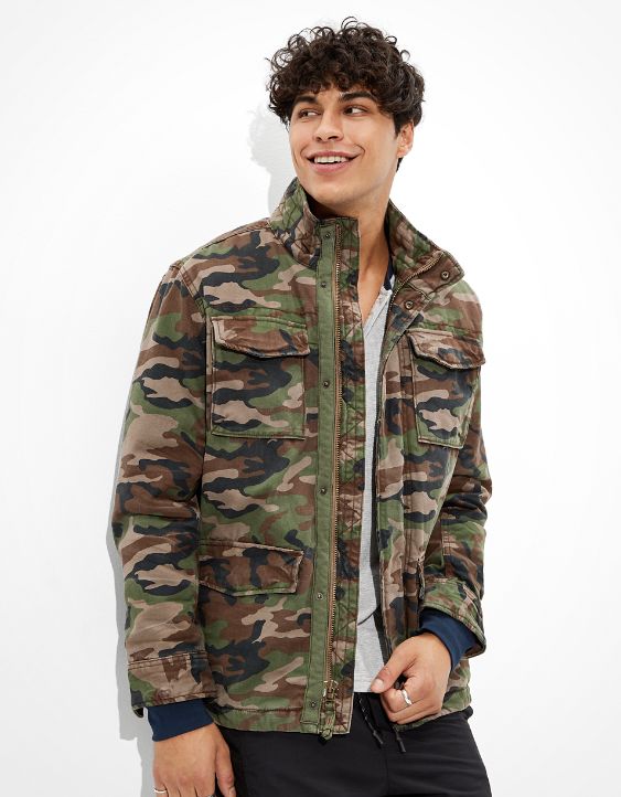 AE Sherpa Lined Military Jacket