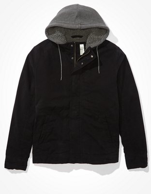 AE Sherpa Lined Hooded Workwear Jacket