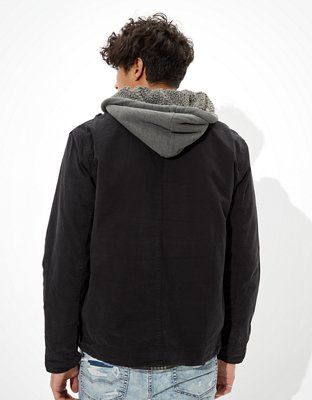 AE Sherpa Lined Hooded Workwear Jacket