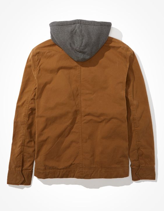AE Sherpa Lined Hooded Workwear Jacket
