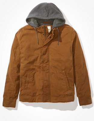 Sherpa cardigan with hood american eagle hot sale