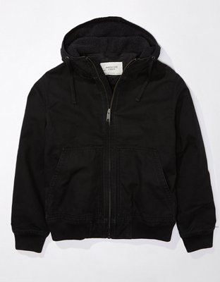 Ae canvas on sale fleece hood jacket