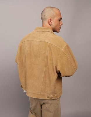 Мужские куртки American Eagle AE x Manuel Turizo Suede Trucker Jacket — фото 3