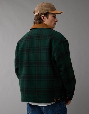 AE Oversized Plaid Chore Jacket