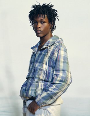 AE Plaid Anorak Jacket