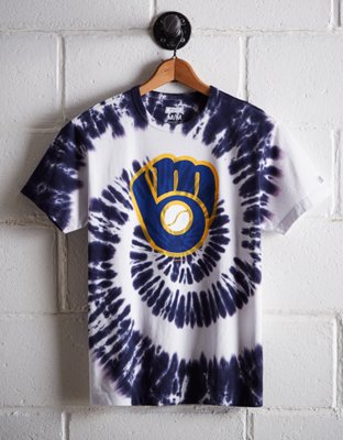 Tailgate Men's Milwaukee Brewers Tie-Dye T-Shirt - Free Shipping & Returns