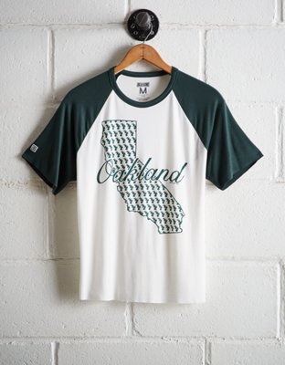 Tailgate Women's Oakland A's Cut-Off Baseball Tee - Free Shipping & Returns
