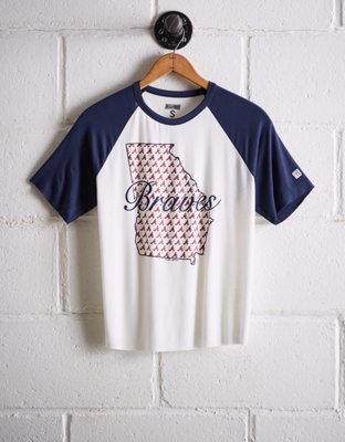 Tailgate Women's Atlanta Braves Cut-Off Baseball Tee - Free Shipping & Returns