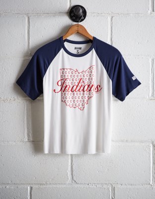 Tailgate Women's Cleveland Indians Cut-Off Baseball Tee - Free Shipping & Returns