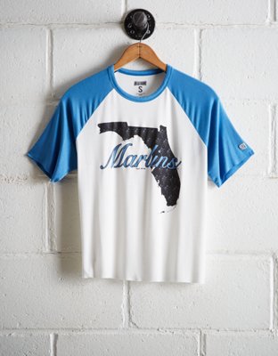 Tailgate Women's Miami Marlins Cut-Off Baseball Tee - Free Shipping & Returns