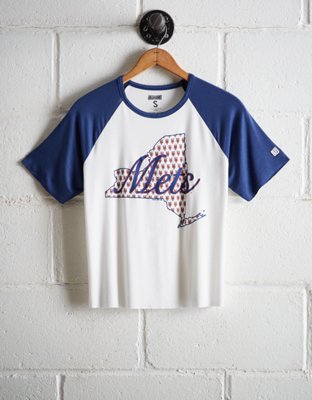 Tailgate Women's NY Mets Cut-Off Baseball Tee - Free Shipping & Returns