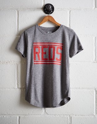 Tailgate Women's Reds Chest Stripe T-Shirt - Free Shipping & Returns