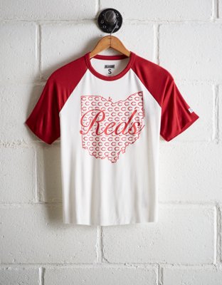 Tailgate Women's Cincinnati Reds Cut-Off Baseball Tee - Free Shipping & Returns