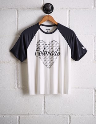 Tailgate Women's Colorado Rockies Cut-Off Baseball Tee - Free Shipping & Returns