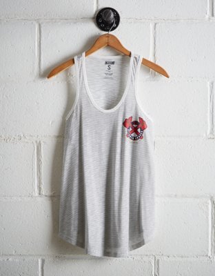 Tailgate Women's Atlanta Striped Scoop Neck Tank - Free Shipping & Returns
