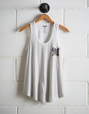 Tailgate Women's Milwaukee Striped Scoop Neck Tank - Free Shipping & Returns
