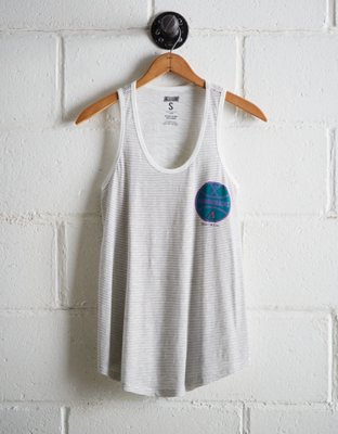 Tailgate Women's Diamondbacks Striped Scoop Neck Tank - Free Shipping & Returns