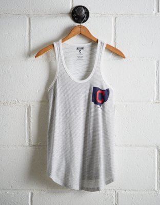Tailgate Women's Cleveland Striped Scoop Neck Tank - Free Shipping & Returns