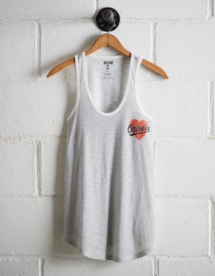 Tailgate Women's Orioles Striped Scoop Neck Tank - Free Shipping & Returns
