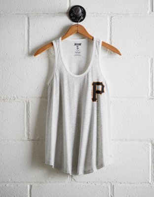 Tailgate Women's Pittsburgh Pirates Striped Scoop Neck Tank - Free Shipping & Returns